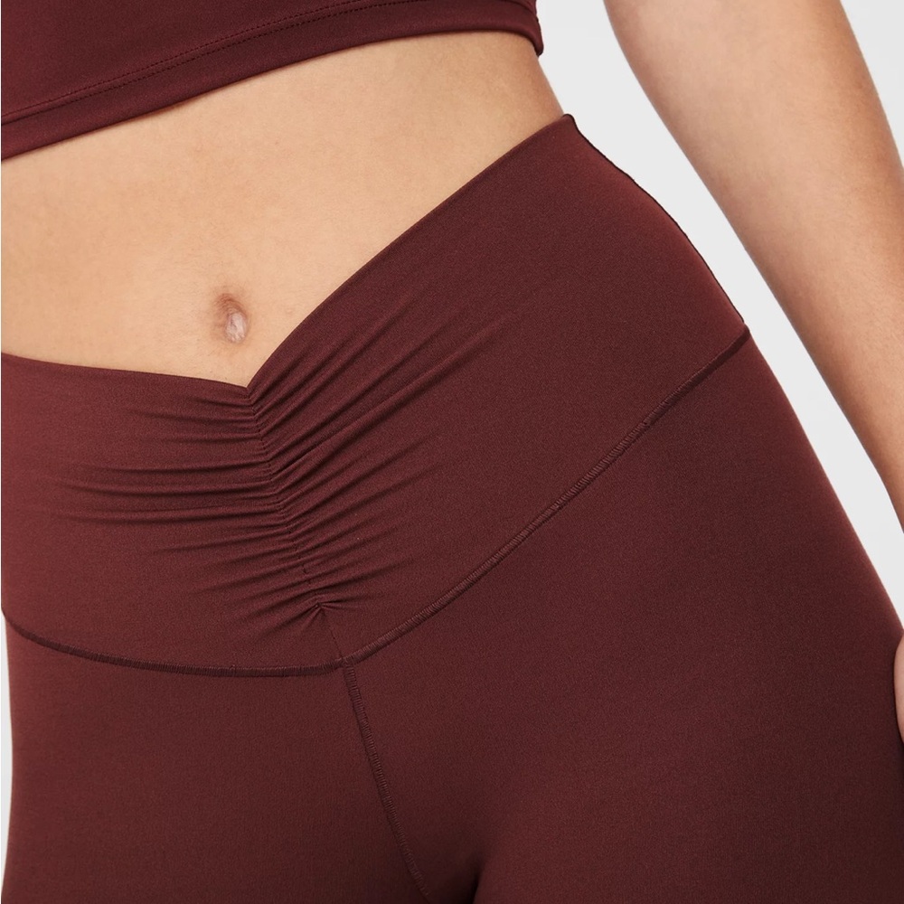 Aerie Maroon Flare Yoga Pants